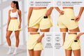 ComfortFlow Skort – Sportrock mit integrierter Shorts und 2 Handytaschen