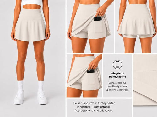 Comfort Skort – Rock mit integrierter Innenhose und 2 Handytaschen